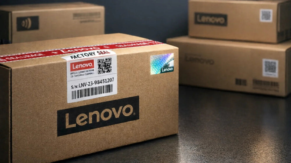 Lenovo genuine products in official packaging for worry-free, counterfeit-free procurement