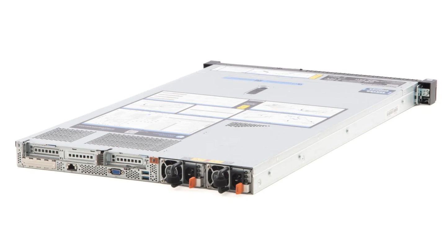 Internal cooling layout of Lenovo SR630 showing fan modules and air baffle for 1U chassis