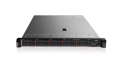 Front view of Lenovo SR635 server showing the layout of 10x 2.5" SFF drive bays