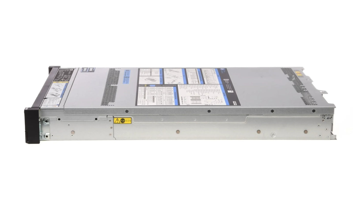 Side profile view of Lenovo SR650 V2 2U rack server chassis depth
