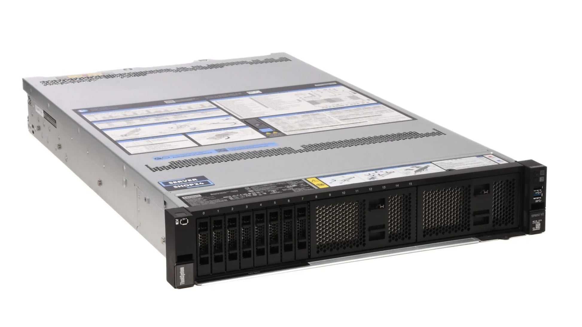 Lenovo ThinkSystem SR650 V2 2U rack server base model with Intel Xeon Scalable processor