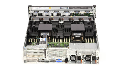 High-performance hot-swap cooling fans and airflow baffle inside SR650 V3 chassis