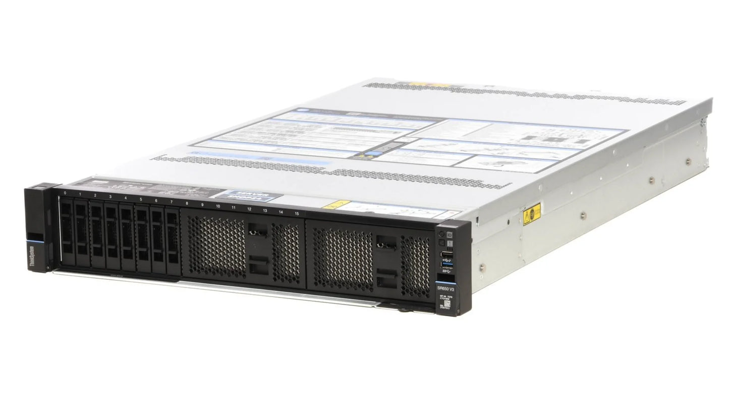 Lenovo ThinkSystem SR650 V3 2U rack server featuring dual Intel Xeon Gold processors
