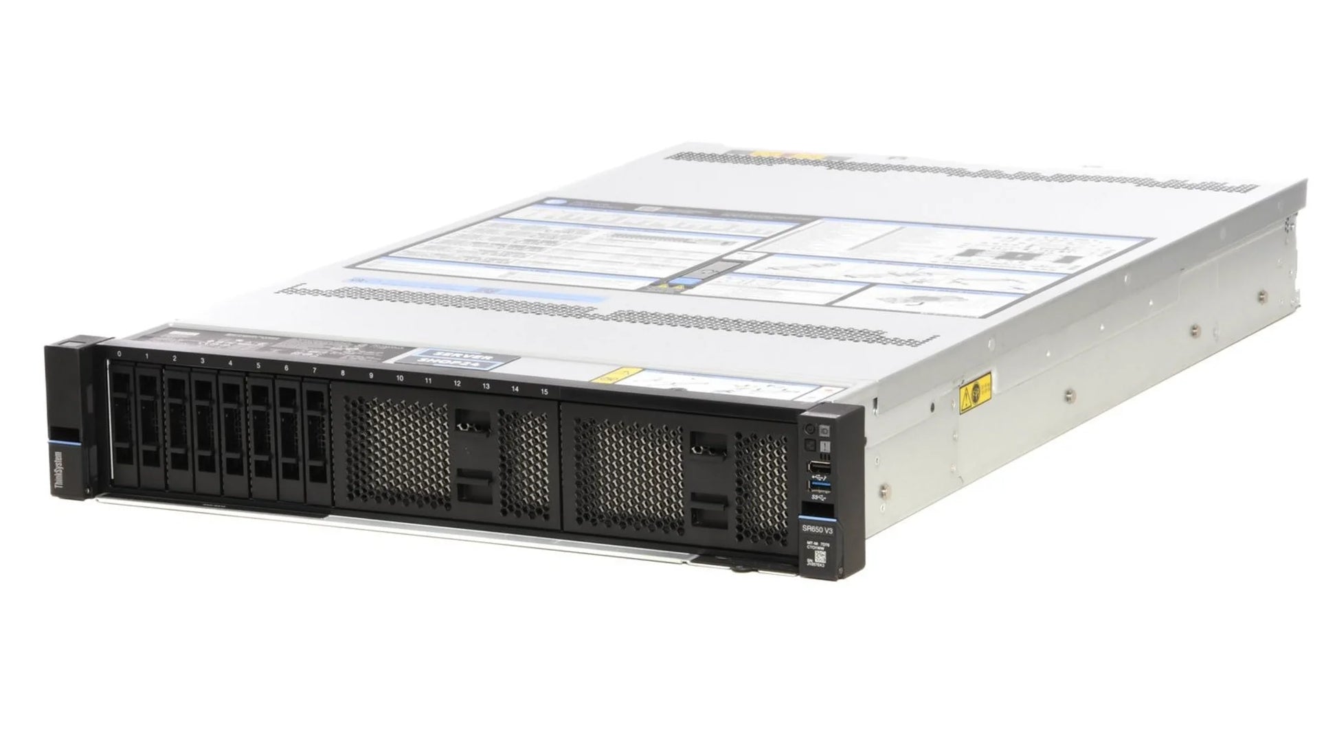 Lenovo ThinkSystem SR650 V3 2U rack server featuring dual Intel Xeon Gold processors