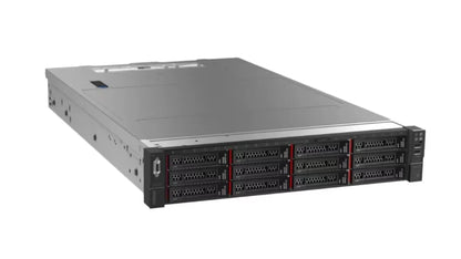 Lenovo ThinkSystem SR655 2U rack server featuring 12x 3.5-inch SAS/SATA drive bays