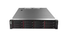 Front angle view of Lenovo SR655 2U server chassis with 3.5" drive slots
