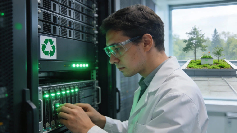 Certified refurbished servers and original parts help reduce e-waste and support sustainable IT